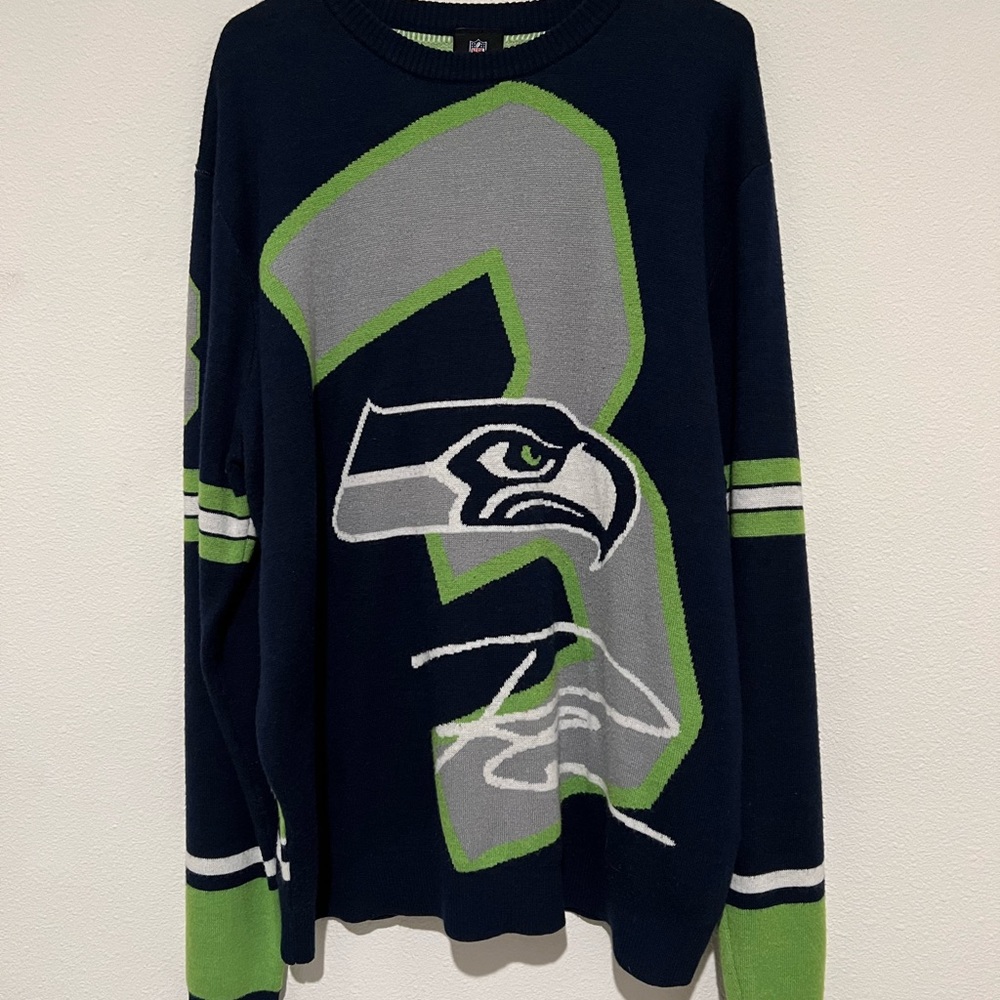 Russell Wilson/Seahawks Ugly Sweater